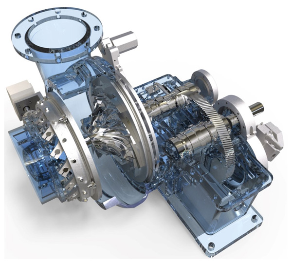 GB Single Stage Geared Turbo Blower Core Components